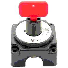 Prekidač za bateriju 12V 250A (max 350A) kvadratna SKU: 90165<br />JM: kom pak.: 20 min: 1