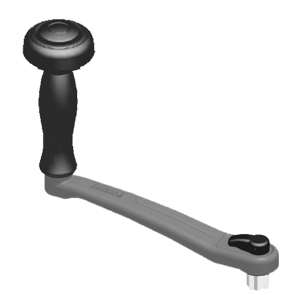 Ručica Lofrans za vitlo L250mm zak./brzo okr., alu SKU: 11861<br />JM: kom pak.: 10 min: 1