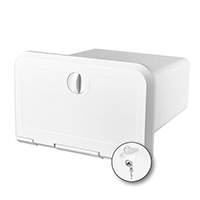 Vratašca s brav. za VHF/radio 165x285mm, bijela SKU: 196364<br />JM: kom pak.: 6 min: 1