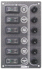 Panel s prekidačima (SP6 Ultra) 12-24V,ugljena SKU: 31295<br />JM: kom pak.: 3 min: 1