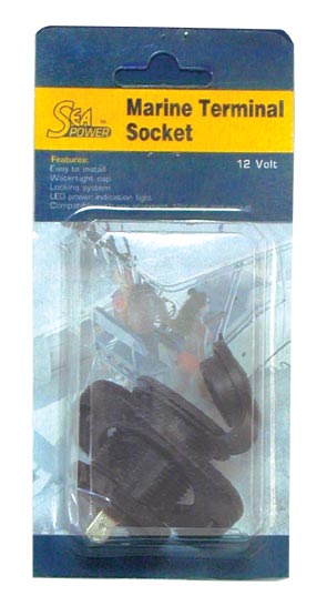 Utičnica za morske uvjete,12V SKU: 31307<br />JM: kom pak.: 50 min: 1