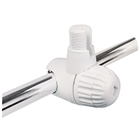 Nosač antene za ogradu, za D18-27mm, bijela SKU: 43257<br />JM: kom pak.: 10 min: 1