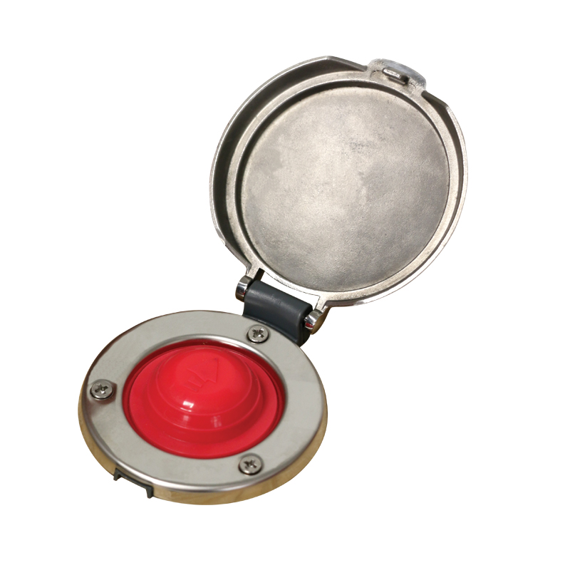 Prekidač nožni Lofrans s crvenim DOWN gumbom, Inox SKU: 636074<br />JM: kom pak.: 1 min: 1