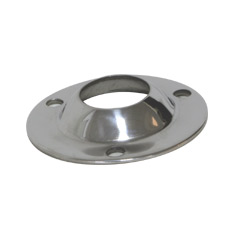 Okrugla baza za cijev, 90o, D22mm, Inox316 SKU: 70616<br />JM: kom pak.: 100 min: 1