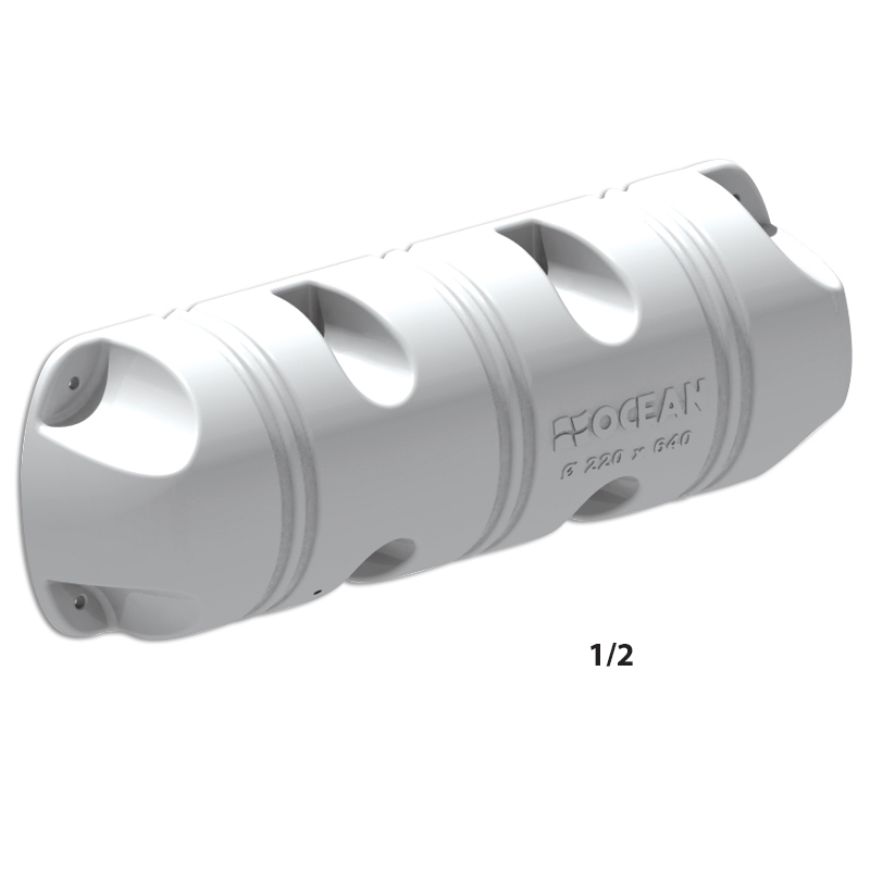 Ocean odbojnik D250x900 1/2, bijela SKU: 72347<br />JM: kom pak.: 8 min: 1