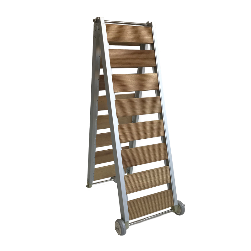 Pasarela drvena s Inox okvirom 250x38cm, preklopna SKU: 72667<br />JM: kom pak.: 1 min: 1