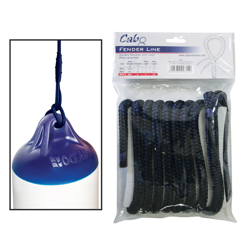 CABO Uže za bokobran 8mm, L2m, modra SKU: 90812<br />JM: kom pak.: 48 min: 1