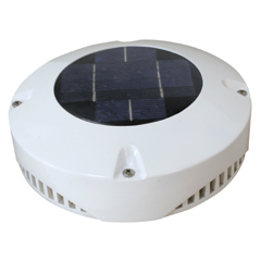 Solarni ventilator, PVC, D20cm, bijeli SKU: 98680<br />JM: kom pak.: 4 min: 1