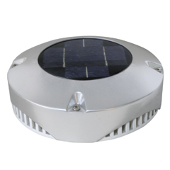 Solarni ventilator, PVC, D20cm, inox SKU: 98681<br />JM: kom pak.: 4 min: 1