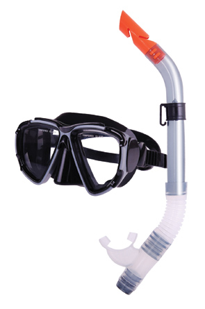 Maska+disalica ,silikonska,crno-srebrna SKU: 98759<br />JM: kom pak.: 1 min: 1