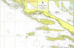 Karta pomorska 153 (Šibenik-Lastovo) SKU: 45950<br />JM: kom pak.: 1 min: 1