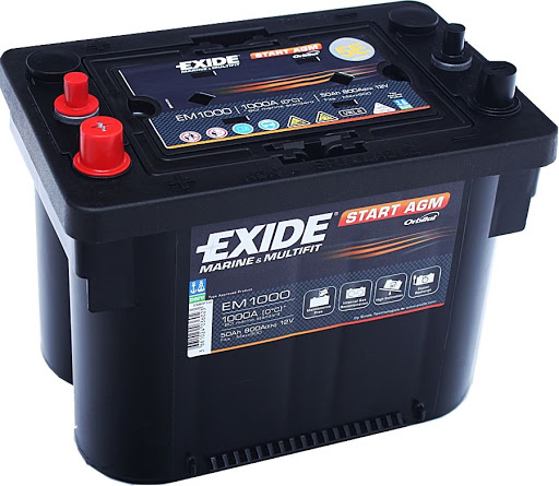 Akumulator Exide AGM 12V 50Ah (EM1000) SKU: 600118<br />JM: kom pak.: 1 min: 1