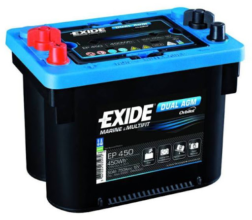 Akumulator Exide Dual AGM 12V 50Ah (EP450) SKU: 650110<br />JM: kom pak.: 1 min: 1