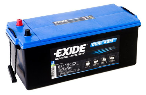 Akumulator Exide Dual AGM 12V 180Ah (EP1500) SKU: 71583<br />JM: kom pak.: 1 min: 1