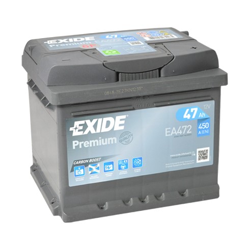 Akumulator Exide Premium 12V 47Ah (EA472) SKU: 71591<br />JM: kom pak.: 1 min: 1