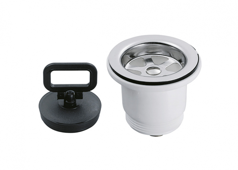 Odvod ravni s čepom, D38 mm SKU: 90771<br />JM: kom pak.: 1 min: 1