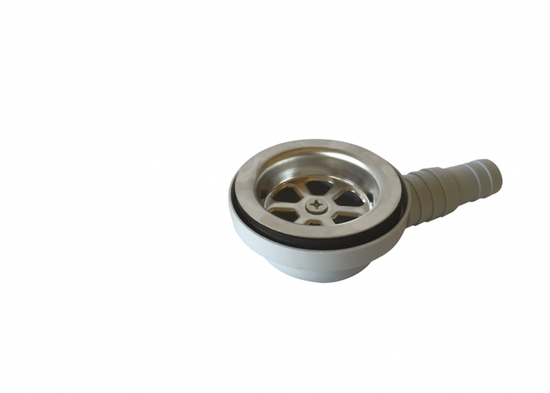 Odvod/sifon s nipelom D25mm, pod kutom od 90o SKU: 90772<br />JM: kom pak.: 1 min: 1