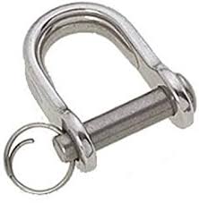 Škopac za koloturnik s osig.Inox, 16x25/D5mm SKU: 92716<br />JM: kom pak.: 20 min: 1