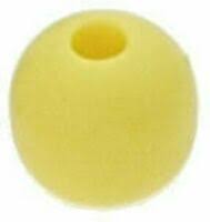 Kugla-štoper konopa, PVC, D18/D05 mm -žuti SKU: 92726<br />JM: kpl pak.: 10 min: 1