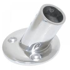 Baza okrugla za cijev D22mm, kut60, Inox 316 SKU: 92838<br />JM: kom pak.: 15 min: 1