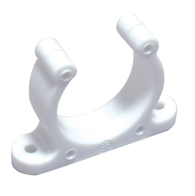 Držač pvc D30mm, bijela (45209) SKU: 95767<br />JM: kom pak.: 200 min: 1