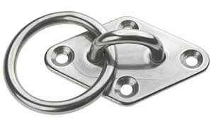 Mostić s romb. bazom i prstenom D5mm, Inox316 SKU: 863210<br />JM: kom pak.: 1 min: 1