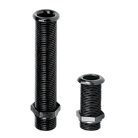 Ispust kroz trup s prstenom D25m L62mm, crna SKU: 43529<br />JM: kom pak.: 150 min: 1