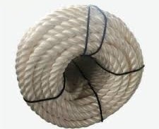 Uže trostrukosukano HT, 18mm, bijela, poliester SKU: 45503<br />JM: m1 pak.: 100 min: 100