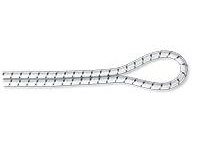 CABO Uže elastično,  5/32 (4mm), bijela/crna SKU: 90549<br />JM: m1 pak.: 200 min: 200