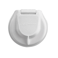 Poklopac za ispust kroz trup broda, bijela SKU: 49672<br />JM: kom pak.: 30 min: 1