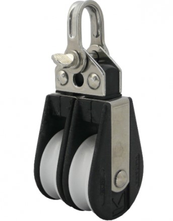 Koloturnik dvostruki sa škopcem  D57mm, D12mm SKU: 92554<br />JM: kom pak.: 1 min: 1