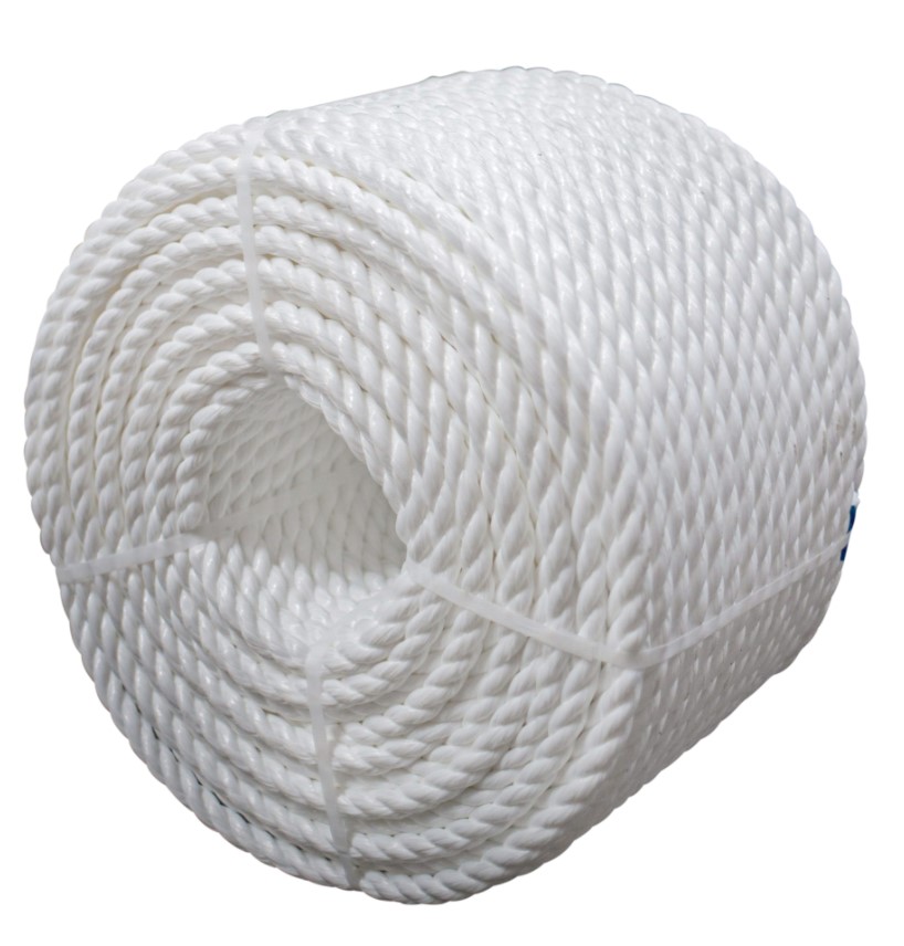 Uže 12-str. plutajuće, 16mm, bijela, polipropilen SKU: 45568<br />JM: m1 pak.: 100 min: 100