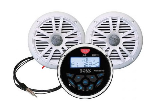 Boss Marine komplet MCKB350W.6 radio s 2 zvučnika SKU: 49880<br />JM: kom pak.: 1 min: 1