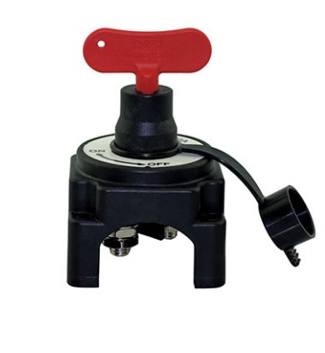 Prekidač za bateriju 12V 100A, kvadratna SKU: 74578<br />JM: kom pak.: 20 min: 1