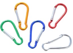 Karabiner aluminijski D6x60mm SKU: 98988<br />JM: kom pak.: 250 min: 1