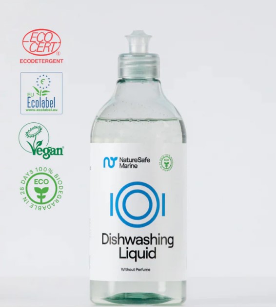 Sredstvo za pranje posuđa NatureSafe 500ml SKU: 41713<br />JM: kom pak.: 8 min: 1