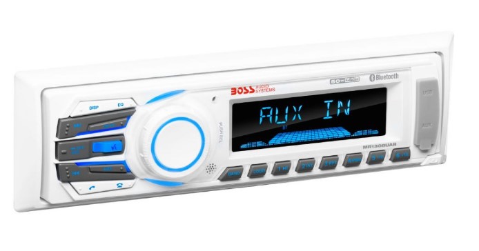 Boss Marine radio AM/FM MR1308UAB, 4x50W, bijeli SKU: 556900<br />JM: kom pak.: 1 min: 1