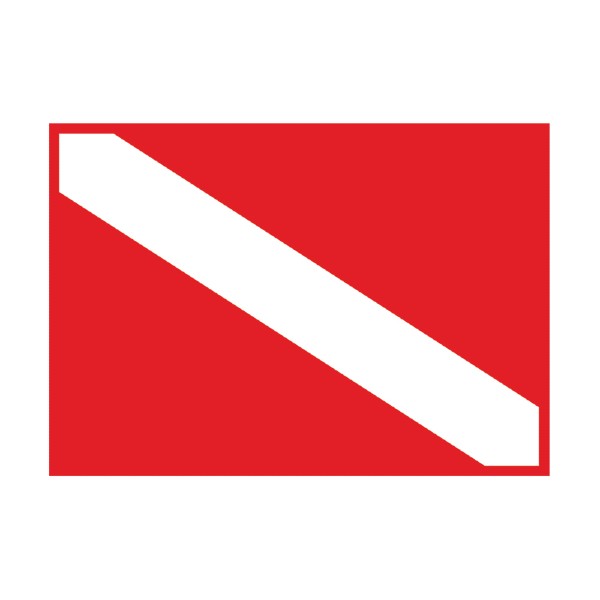 Zastava za ronioce 30x50cm SKU: 67169<br />JM: kom pak.: 1 min: 1