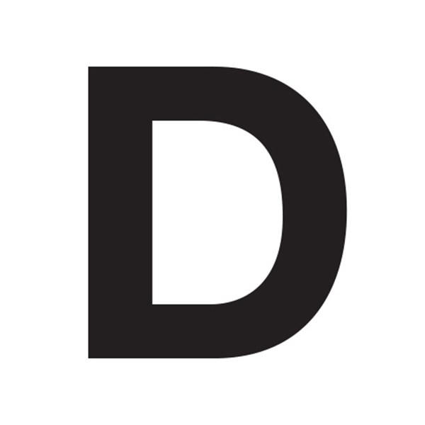 Slovo "D" crno 10cm SKU: 97720<br />JM: kom pak.: 5 min: 1