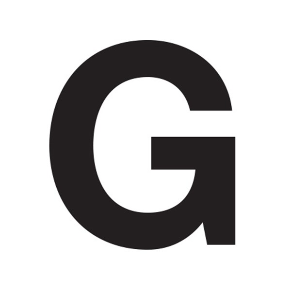 Slovo "G" crno 10cm SKU: 97723<br />JM: kom pak.: 5 min: 1