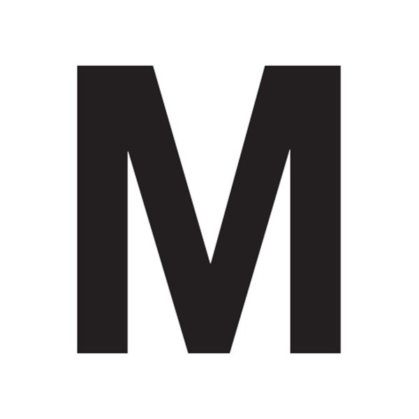 Slovo "M" crno 10cm SKU: 97729<br />JM: kom pak.: 5 min: 1