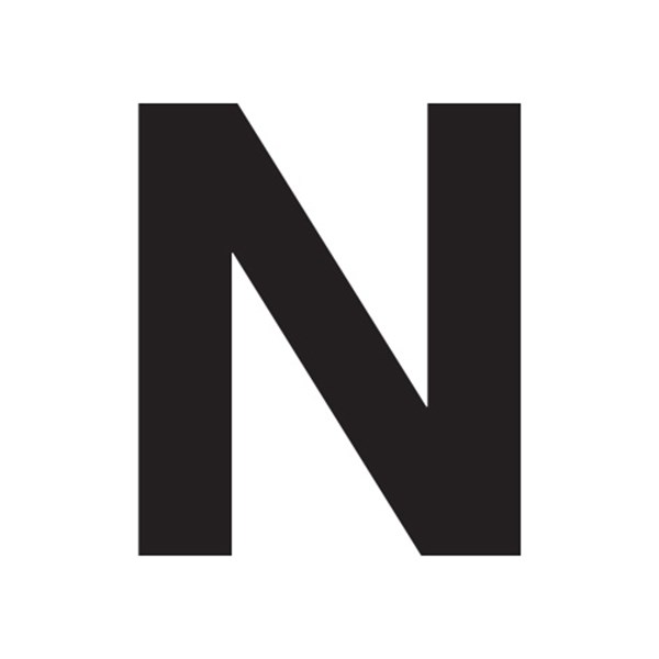 Slovo "N" crno 10cm SKU: 97730<br />JM: kom pak.: 5 min: 1