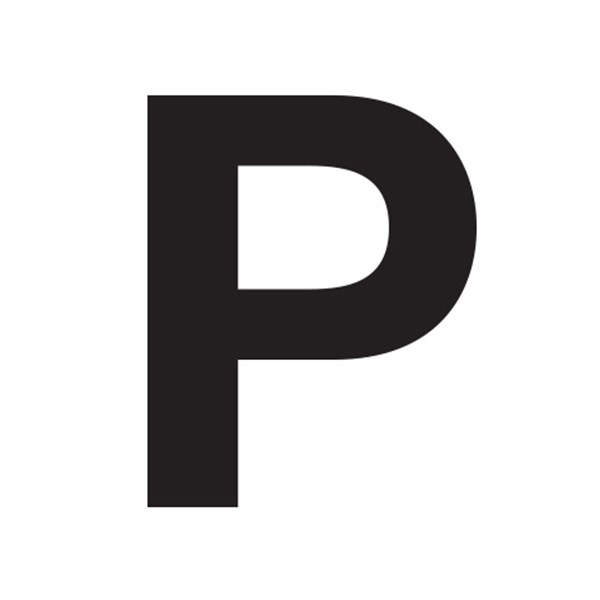 Slovo "P" crno 10cm SKU: 97732<br />JM: kom pak.: 5 min: 1