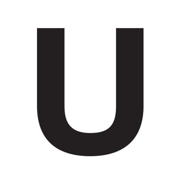 Slovo "U" crno 10cm SKU: 97737<br />JM: kom pak.: 5 min: 1