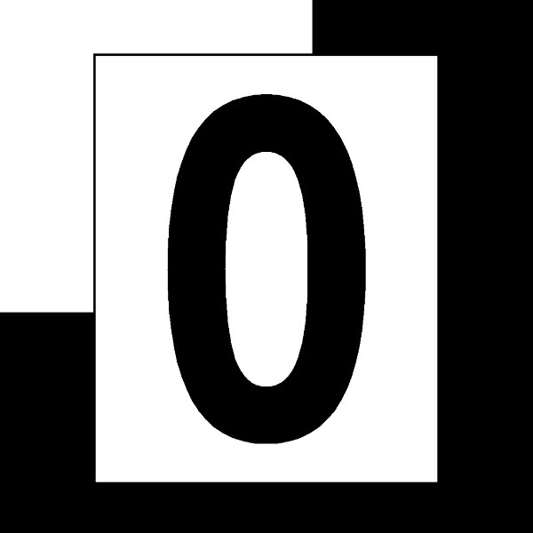 Broj "0" crni 10cm SKU: 97752<br />JM: kom pak.: 5 min: 1