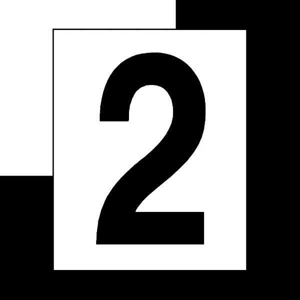 Broj "2" crni 10cm SKU: 97754<br />JM: kom pak.: 5 min: 1