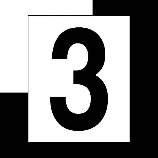 Broj "3" crni 10cm SKU: 97755<br />JM: kom pak.: 5 min: 1