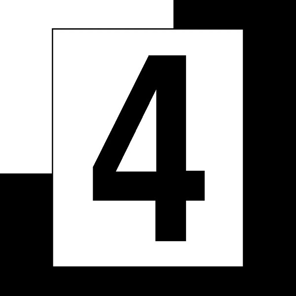 Broj "4" crni 10cm SKU: 97756<br />JM: kom pak.: 5 min: 1