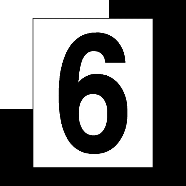 Broj "6" crni 10cm SKU: 97758<br />JM: kom pak.: 5 min: 1