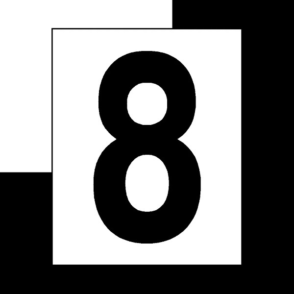 Broj "8" crni 10cm SKU: 97760<br />JM: kom pak.: 5 min: 1